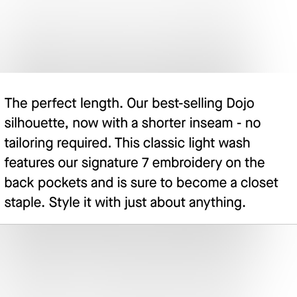 NWOT-For All Mankind Women Designer Tailorless Dojo In Heidi  Jeans Size:32 - Picture 14 of 14